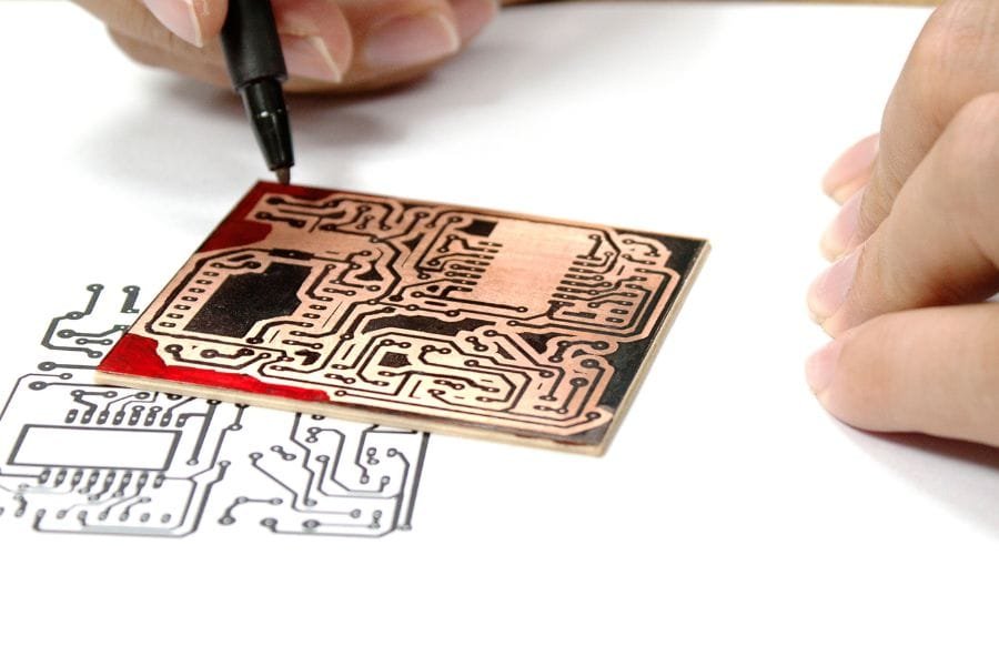 Printed Circuit Board in Hand Made