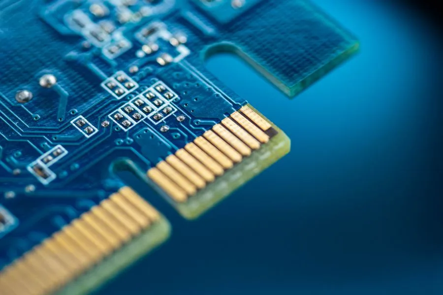 A Blue Rigid PCB