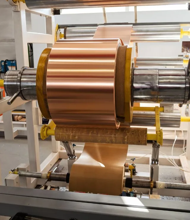 Copper foil processing