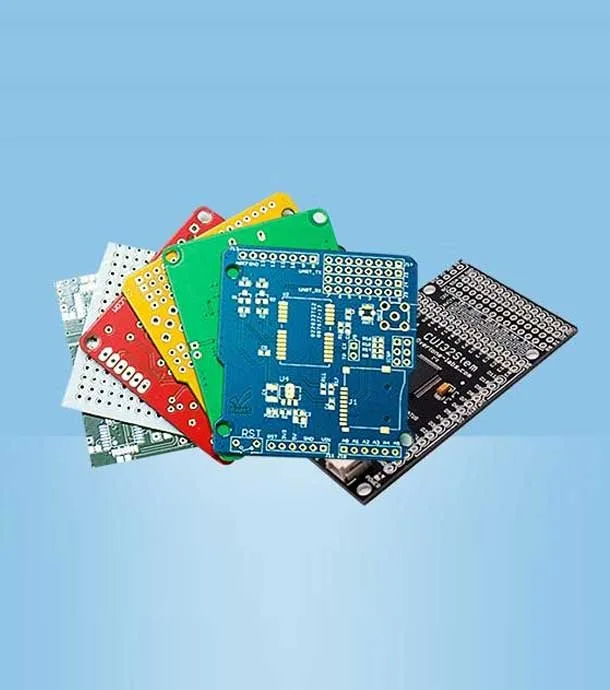 Different solder mask colors of circuit boards