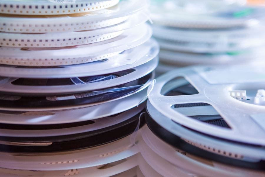 Surface Mount Components for microelectronic pick and place machines in Tapes and reels.