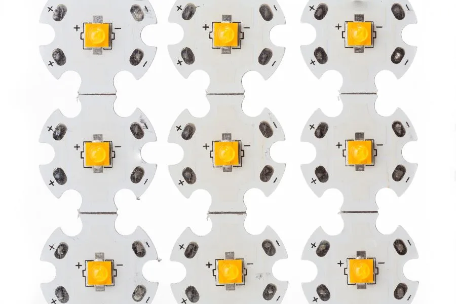 Many High Power Warm White SMD LED on Aluminum Star Circuit Board